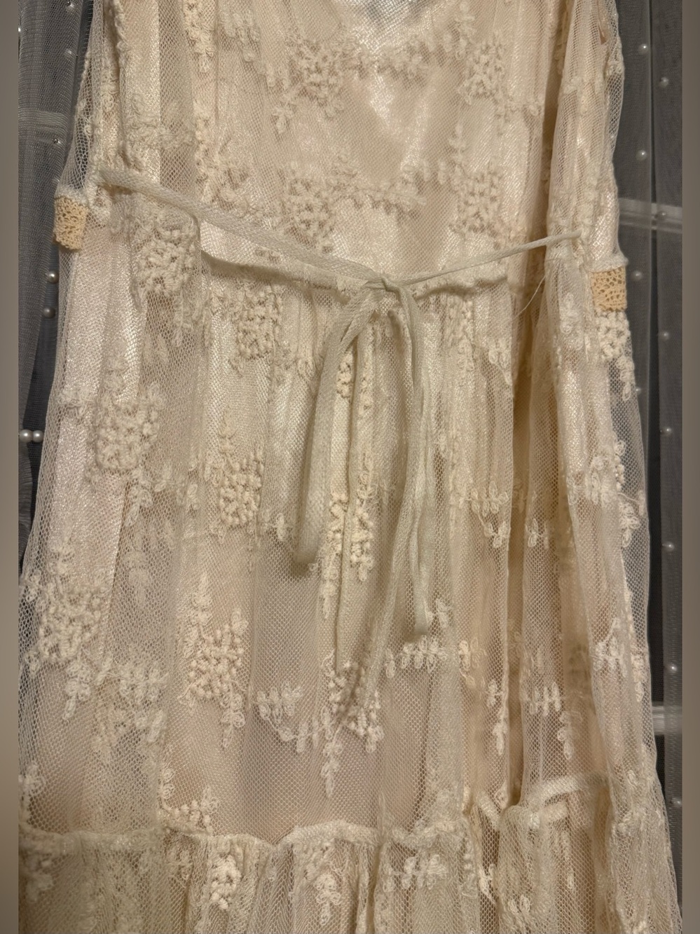 Rue21 Cream Lace Tiered Sleeveless Dress - Picture 6 of 9